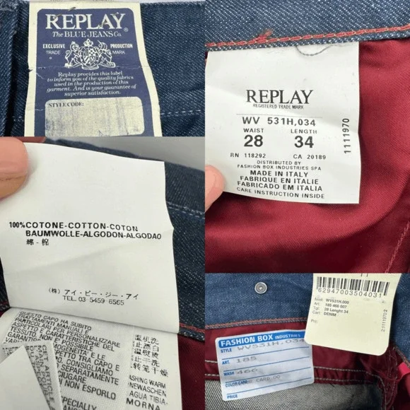 REPLY Bootcut Womens Swenfani Jeans Size 28 Long Inseam Low Rise Y2K Western - Picture 6 of 12